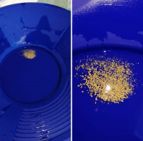gold pan mavi renk ve pan üstü elek KARGO DAHİL FİYAT